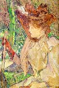  Henri  Toulouse-Lautrec Honorine Platzer (Woman with Gloves) oil painting picture wholesale